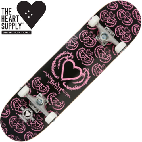 Skateboard complet The Heart Supply United Pro Black/Pink 8"