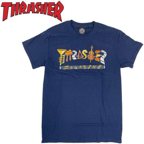 Tee-shirt Thrasher FILLMORE LOGO SS NAVY 