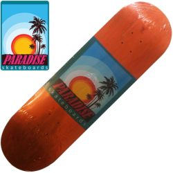 Plateau Paradise Skate Co Logo Series Orange 8"