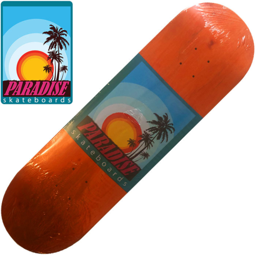 Plateau Paradise Skate Co Logo Series Orange 8.3"