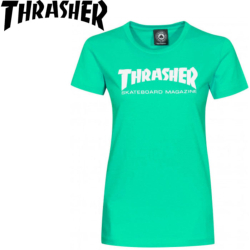 Tee-shirt Thrasher Girl skate magazine Teal