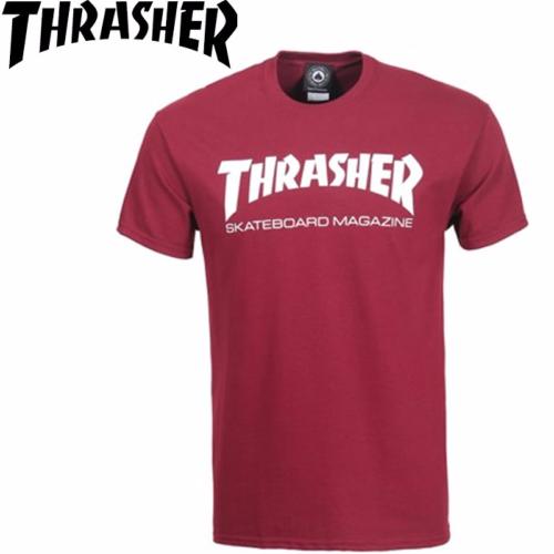 Tee-shirt Thrasher skate magazine Maroon red