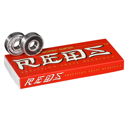 BONES ROULEMENTS (JEU DE 8) SUPER REDS