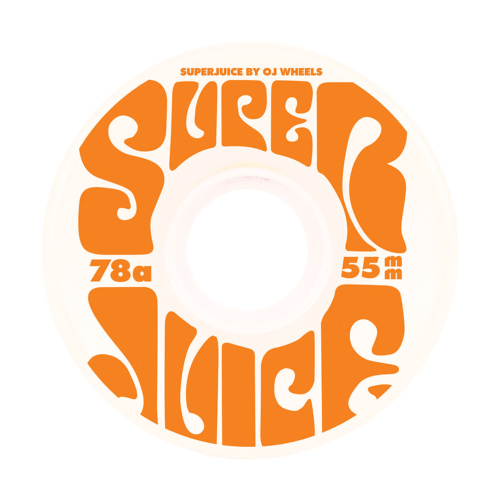 OJ WHEELS (JEU DE 4) 55MM MINI SUPER JUICE WHITE 78A