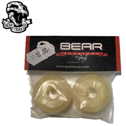 Bear Trucks bushing Double stepped Barrel 82.5A White (jeu de 2 gommes)