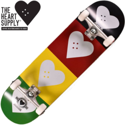 Skateboard complet The Heart Supply Quad Logo Red/Gold/Green 8.25"