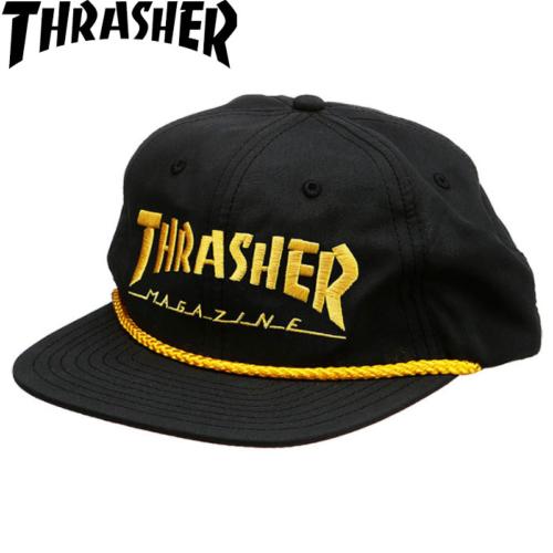 Casquette Thrasher Logo Rope Snapblack Black Yellow