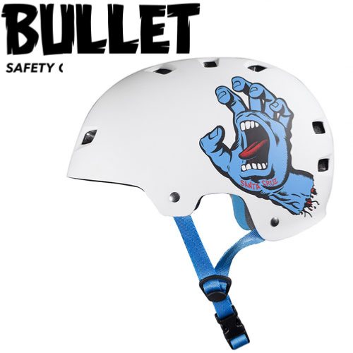 Casque de protection Bullet Screamin Hand White taille S/M