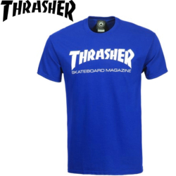 Tee-shirt Thrasher skate magazine Royal blue