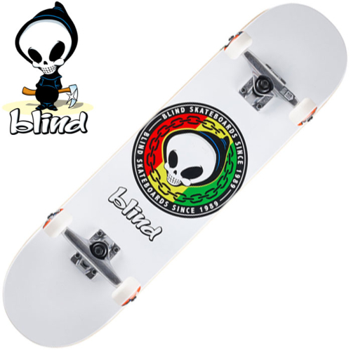 Skateboard complet Blind RASTA REAPER WHITE 8.125"