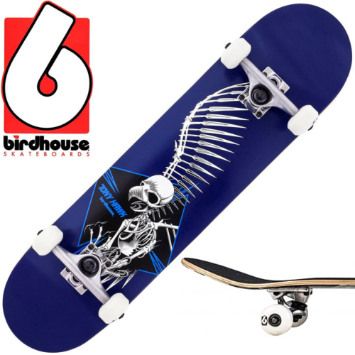 Skateboard complet Birdhouse Full Skull 2 Blue 7.5"