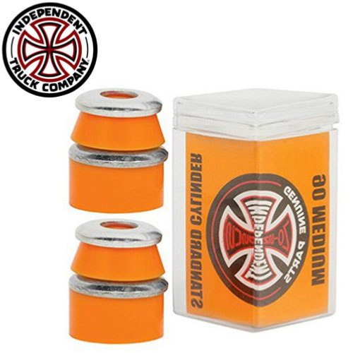 Independent bushing Cylinder Medium 90A Orange (jeu de 4 gommes)