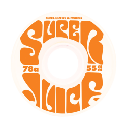 OJ WHEELS (JEU DE 4) 55MM MINI SUPER JUICE WHITE 78A