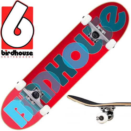 Skateboard complet Birdhouse Opacity Logo 2 Red 8"