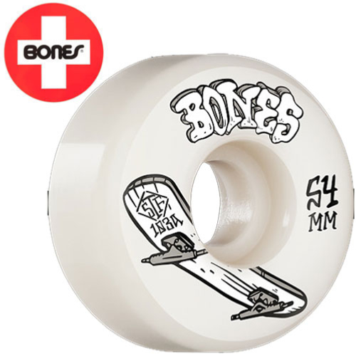 Roues BONES (JEU DE 4) STF 54MM V1 HERITAGE BONELESS  103A