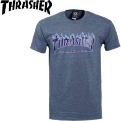 Tee-shirt Thrasher skate magazine Flame Logo Dark Heather