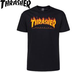 Tee-shirt Thrasher Flame Logo Black