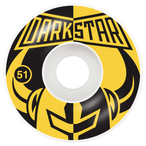 DARKSTAR WHEELS (JEU DE 4) 51MM DIVIDES MUSTARD