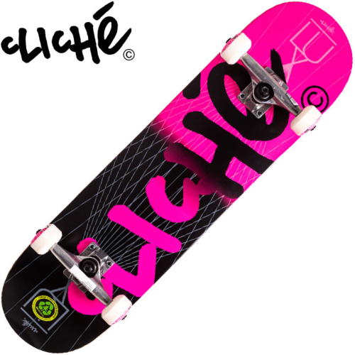 Skateboard complet Cliché LUX HANDWRITTEN PINK 8.125"