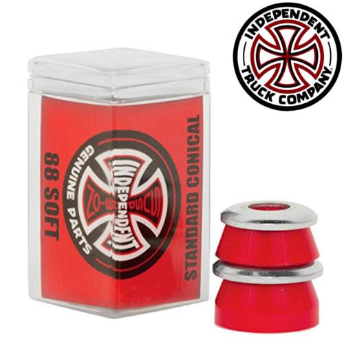 Independent bushing Soft Conical 88A Red (jeu de 4 gommes)